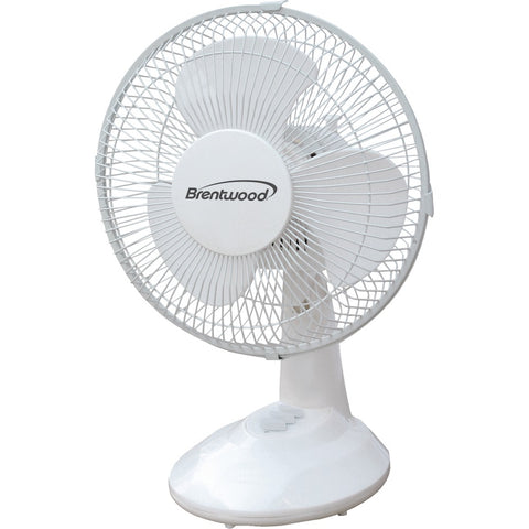 Brentwood Koolzone 9&#34; Oscillating Desk Fan