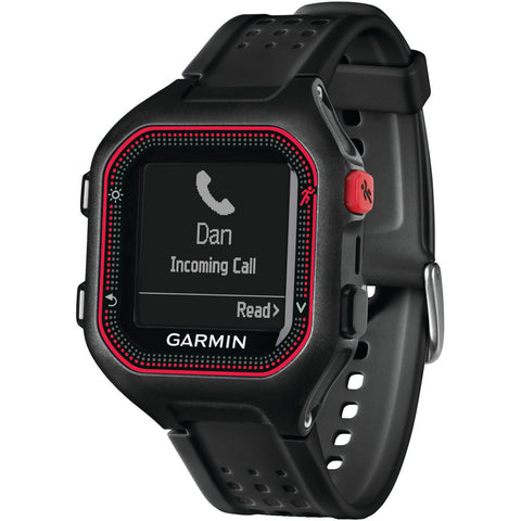 Garmin Refurbished Forerunner 25 Gps Running Watch (large; Black And Red)