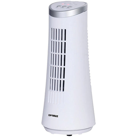 Optimus 12&#34; Desktop Ultraslim Oscillating Tower Fan (white)