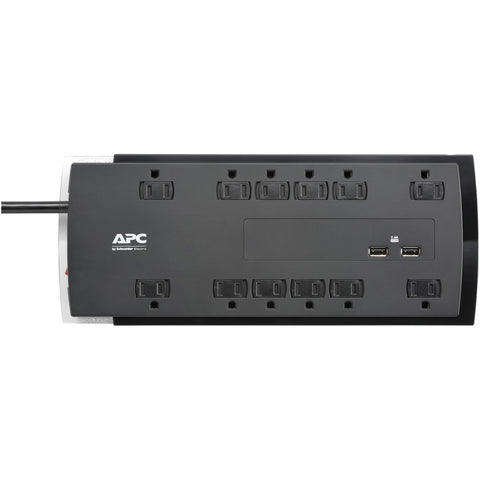 Apc 12-outlet Surgearrest Performance Series Surge Protector With 2 Usb Ports 6ft Cord