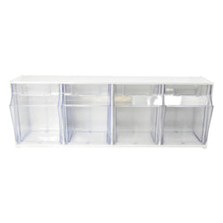 Deflecto Interlocking Multi-bin Storage Organizer (4 Bins)