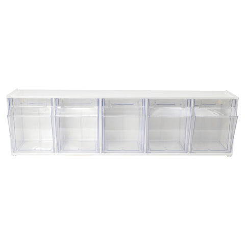 Deflecto Interlocking Multi-bin Storage Organizer (5 Bins)