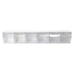 Deflecto Interlocking Multi-bin Storage Organizer (6 Bins)